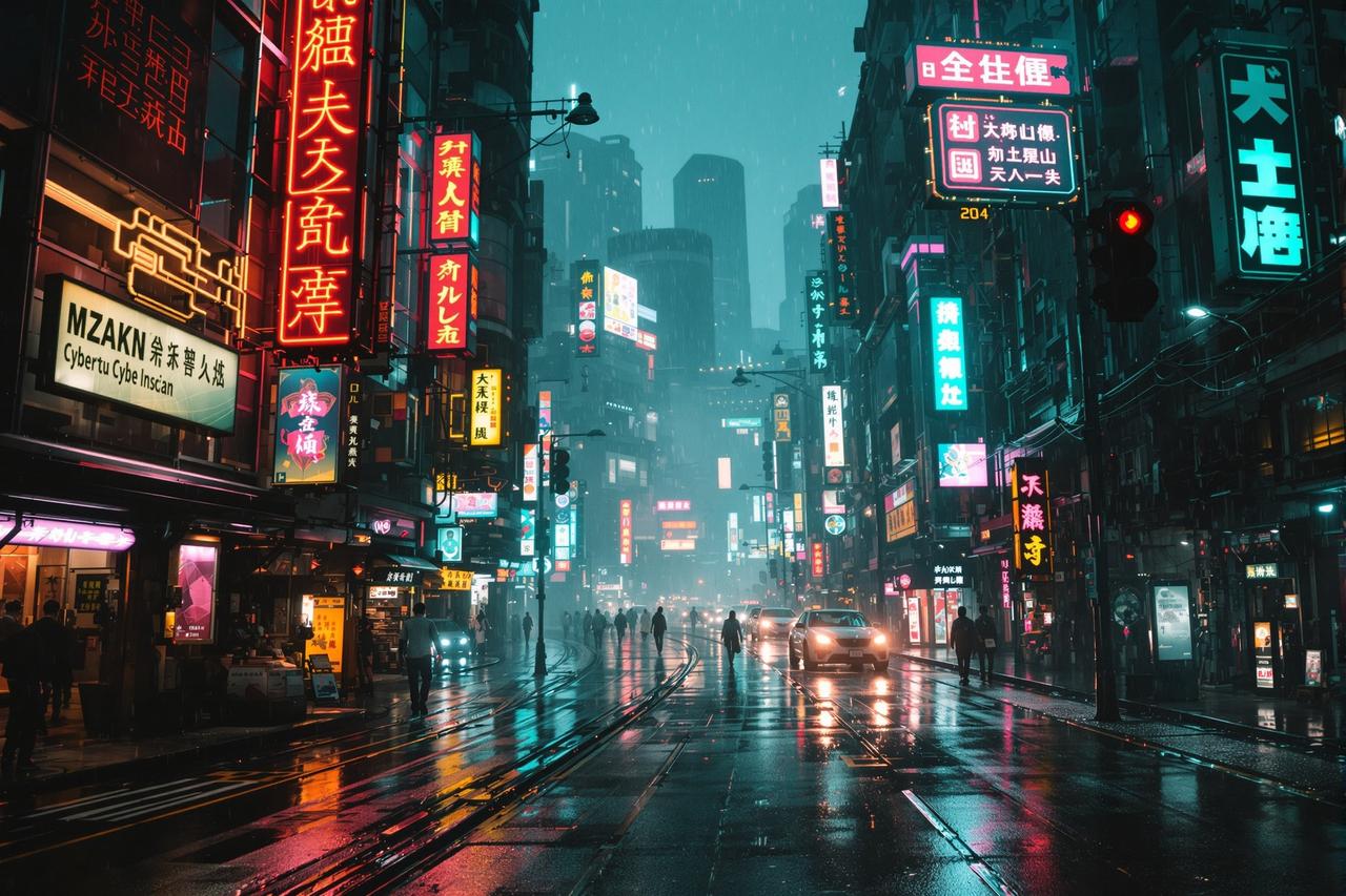 葡萄影视影视专题 - 赛博朋克东方叙事:从《银翼杀手》到《深海回响》